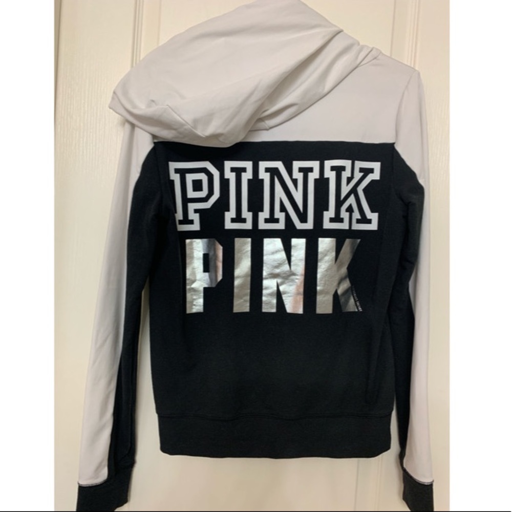 VS PINK ZIP UP HOODIE